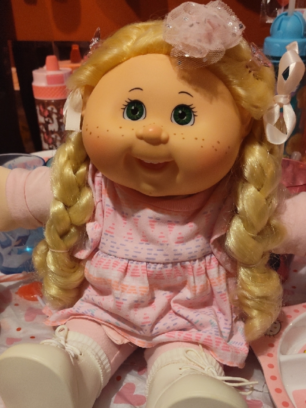 Cabbage Patch Kids 2015 Blonde-Haired Playtime Doll in Pink Outfit - Picture 5 of 16